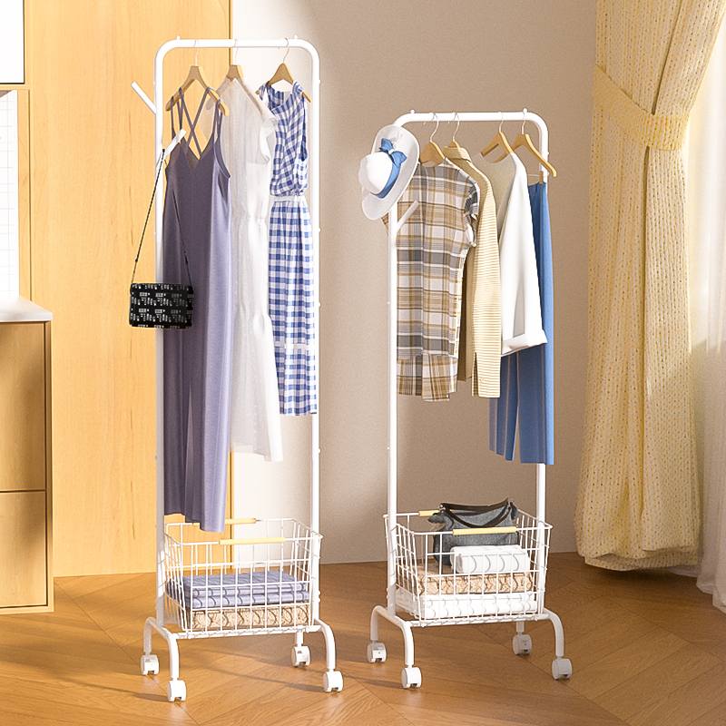 Portable Floor Standing Clothes Drying Rack | Iron Powder Coated၊ Multi Zone Garment Storage Portable Floor Standing Clothes Drying Rack | Iron Powder Coated၊ Multi Zone Garment Storage