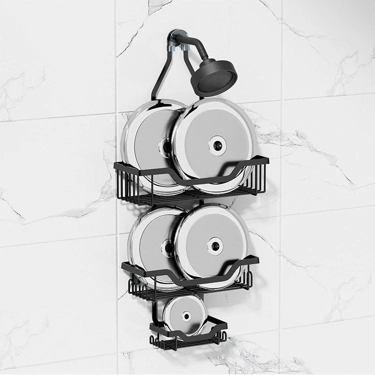 ရေချိုးခန်းထောင့် Stainless Steel ဆပ်ပြာပန်းကန် Drain Rack