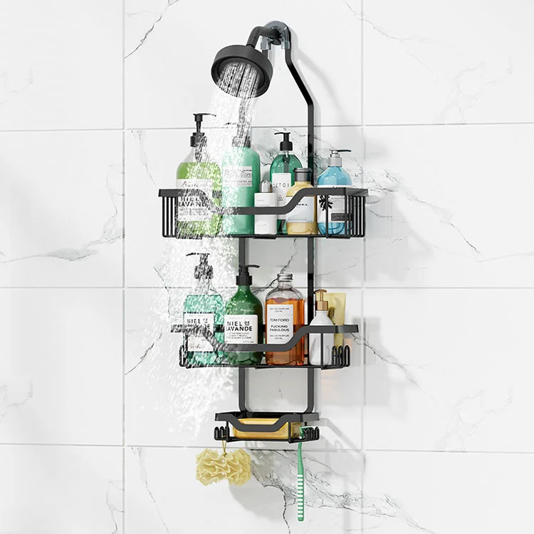 ရေချိုးခန်းထောင့် Stainless Steel ဆပ်ပြာပန်းကန် Drain Rack