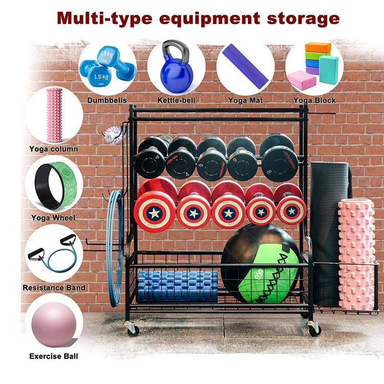 ဖြုတ်တပ်နိုင်သော Multi-Tier Metal Dumbbell Rack ဖြုတ်တပ်နိုင်သော Multi-Tier Metal Dumbbell Rack