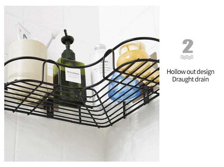 No Drilling Metal Bathroom Corner Shelf No Drilling Metal Bathroom Corner Shelf