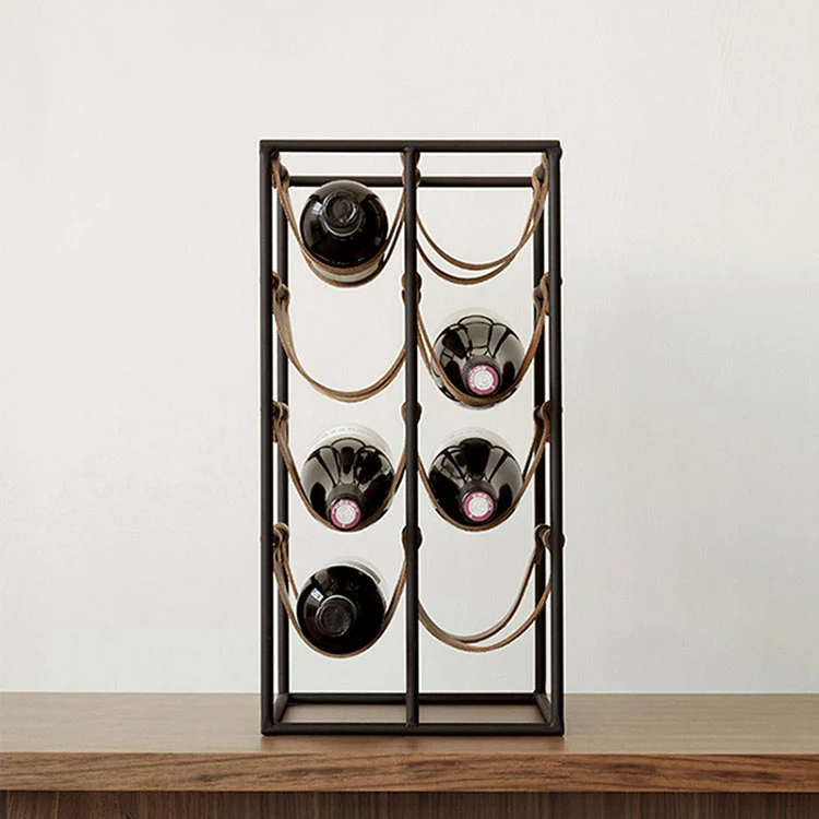 သတ္တု Countertop Wine Rack သတ္တု Countertop Wine Rack