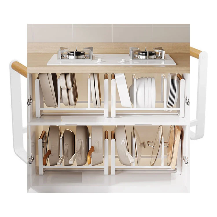 Metal Pot Lid Organizer Rack